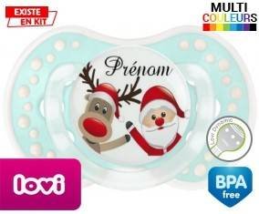 Renne et père noël + prénom: Sucette LOVI Dynamic-su7.fr