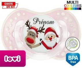 Renne et père noël + prénom: Sucette LOVI Dynamic-su7.fr