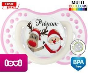 Renne et père noël + prénom: Sucette LOVI Dynamic-su7.fr