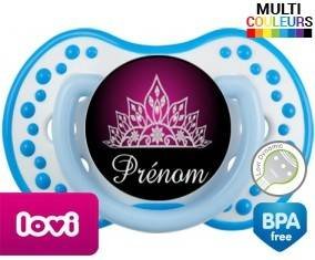 Couronne design rose + prénom: Sucette LOVI Dynamic-su7.fr