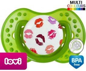 Tetine Bisous embout LOVI Dynamic personnalisée
