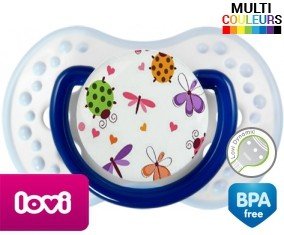 Papillons coccinelles + prénom: Sucette LOVI Dynamic-su7.fr