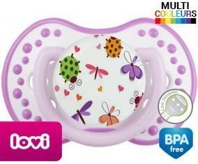 Papillons coccinelles + prénom: Sucette LOVI Dynamic-su7.fr