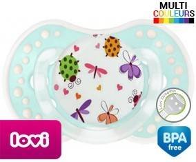 Papillons coccinelles + prénom: Sucette LOVI Dynamic-su7.fr
