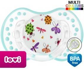 Papillons coccinelles + prénom: Sucette LOVI Dynamic-su7.fr