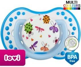 Papillons coccinelles + prénom: Sucette LOVI Dynamic-su7.fr