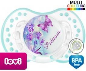 Design papillon + prénom: Sucette LOVI Dynamic-su7.fr