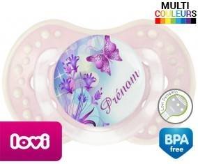 Design papillon + prénom: Sucette LOVI Dynamic-su7.fr