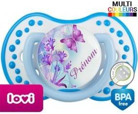 Design papillon + prénom: Sucette LOVI Dynamic-su7.fr