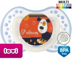 Chien style1 + prénom: Sucette LOVI Dynamic-su7.fr