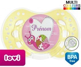 Escargot + prénom: Sucette LOVI Dynamic-su7.fr