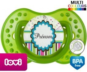 Étoile design (garçon) + prénom: Sucette LOVI Dynamic-su7.fr