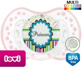 Étoile design (garçon) + prénom: Sucette LOVI Dynamic-su7.fr