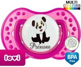 Petit panda + prénom: Sucette LOVI Dynamic-su7.fr