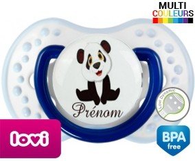 Petit panda + prénom: Sucette LOVI Dynamic-su7.fr