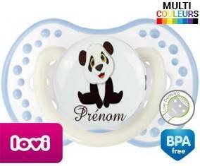 Petit panda + prénom: Sucette LOVI Dynamic-su7.fr