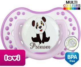 Petit panda + prénom: Sucette LOVI Dynamic-su7.fr
