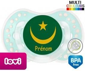 Drapeau mauritanie + prénom: Sucette LOVI Dynamic-su7.fr