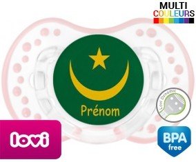 Drapeau mauritanie + prénom: Sucette LOVI Dynamic-su7.fr