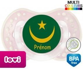 Drapeau mauritanie + prénom: Sucette LOVI Dynamic-su7.fr