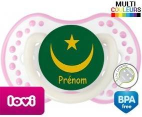Drapeau mauritanie + prénom: Sucette LOVI Dynamic-su7.fr