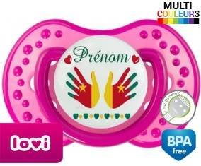 Main de bébé cameroun + prénom: Sucette LOVI Dynamic-su7.fr