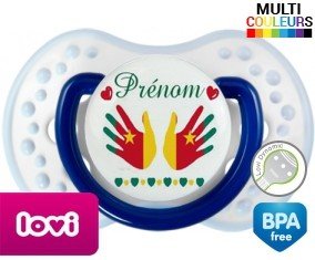 Main de bébé cameroun + prénom: Sucette LOVI Dynamic-su7.fr