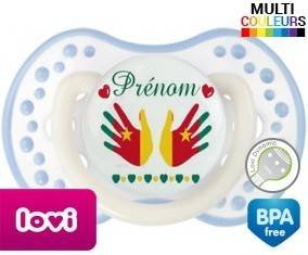 Main de bébé cameroun + prénom: Sucette LOVI Dynamic-su7.fr