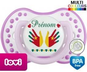 Main de bébé cameroun + prénom: Sucette LOVI Dynamic-su7.fr