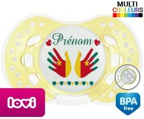 Main de bébé cameroun + prénom: Sucette LOVI Dynamic-su7.fr