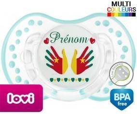 Main de bébé cameroun + prénom: Sucette LOVI Dynamic-su7.fr