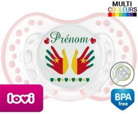 Main de bébé cameroun + prénom: Sucette LOVI Dynamic-su7.fr