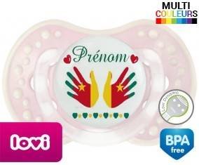 Main de bébé cameroun + prénom: Sucette LOVI Dynamic-su7.fr