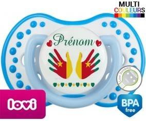 Main de bébé cameroun + prénom: Sucette LOVI Dynamic-su7.fr