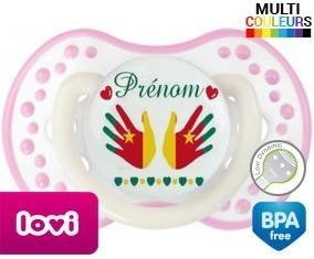 Main de bébé cameroun + prénom: Sucette LOVI Dynamic-su7.fr