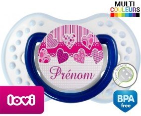 Originale cœur rose + prénom: Sucette LOVI Dynamic-su7.fr