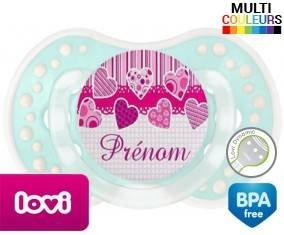 Originale cœur rose + prénom: Sucette LOVI Dynamic-su7.fr