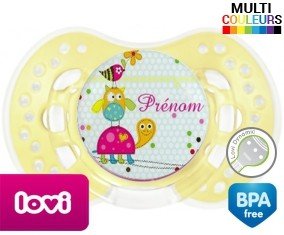 Tortue oiseaux + prénom: Sucette LOVI Dynamic-su7.fr