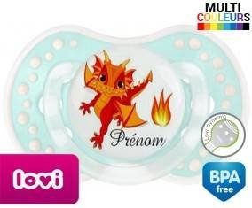Dragon flamme + prénom: Sucette LOVI Dynamic-su7.fr