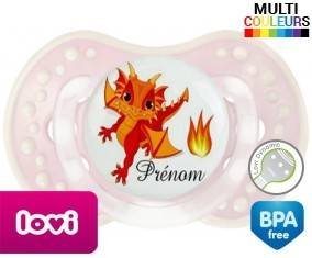 Dragon flamme + prénom: Sucette LOVI Dynamic-su7.fr