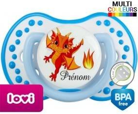 Dragon flamme + prénom: Sucette LOVI Dynamic-su7.fr