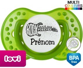 Tetine Guitare électrique + prénom embout LOVI Dynamic personnalisée