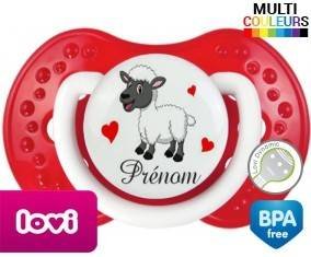 Mouton cœurs + prénom: Sucette LOVI Dynamic-su7.fr