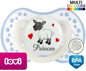 Mouton cœurs + prénom: Sucette LOVI Dynamic-su7.fr