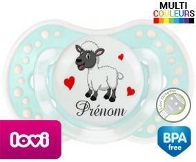Mouton cœurs + prénom: Sucette LOVI Dynamic-su7.fr
