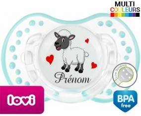 Mouton cœurs + prénom: Sucette LOVI Dynamic-su7.fr