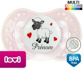 Mouton cœurs + prénom: Sucette LOVI Dynamic-su7.fr
