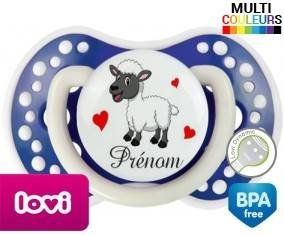 Mouton cœurs + prénom: Sucette LOVI Dynamic-su7.fr