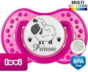 Moutons prairie + prénom: Sucette LOVI Dynamic-su7.fr
