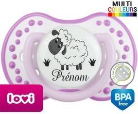Moutons prairie + prénom: Sucette LOVI Dynamic-su7.fr